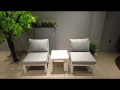 आउटडोर पूल फर्नीचर सन बेड लाउंज कुर्सियाँ टेनिंग लेज कुशन चेज़ लाउंज