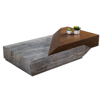 अच्छा मूल्य रचनात्मक संगमरमर ठोस लकड़ी कॉफी टेबल लाइट लक्जरी इतालवी शैली फर्नीचर ऑनलाइन