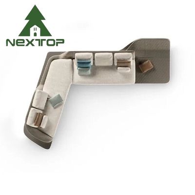 अच्छा मूल्य होटल अतिथि कोने सोफा बिक्री कार्यालय रिसेप्शन क्षेत्र एल के आकार का वार्ता सोफा ऑनलाइन