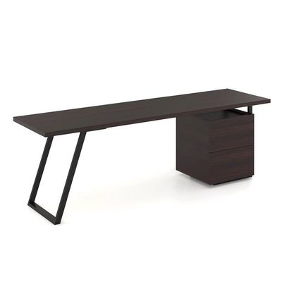 अच्छा मूल्य उच्च पीठ घुमावदार कुर्सी सेट के साथ बड़े 2 मीटर बॉस प्रबंधक डेस्क ऑनलाइन