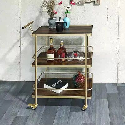 खरीदें नॉर्डिक गोल्ड भोजन कार होटल रेस्तरां मोबाइल ट्रॉली बार क्लब फल पेय कार्ट online manufacture