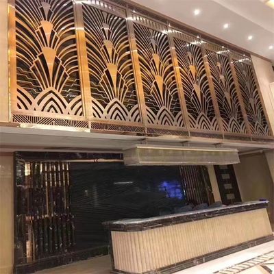लाइट लग्जरी रूम डिवाइडर पार्टीशन स्टेनलेस स्टील होटल मेटल रूम डिवाइडर